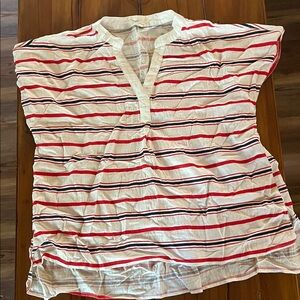 Twenty Striped Red and White Top